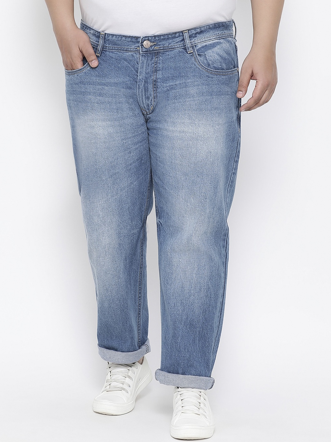 

FEVER Men Blue Straight Fit Mid-Rise Clean Look Jeans