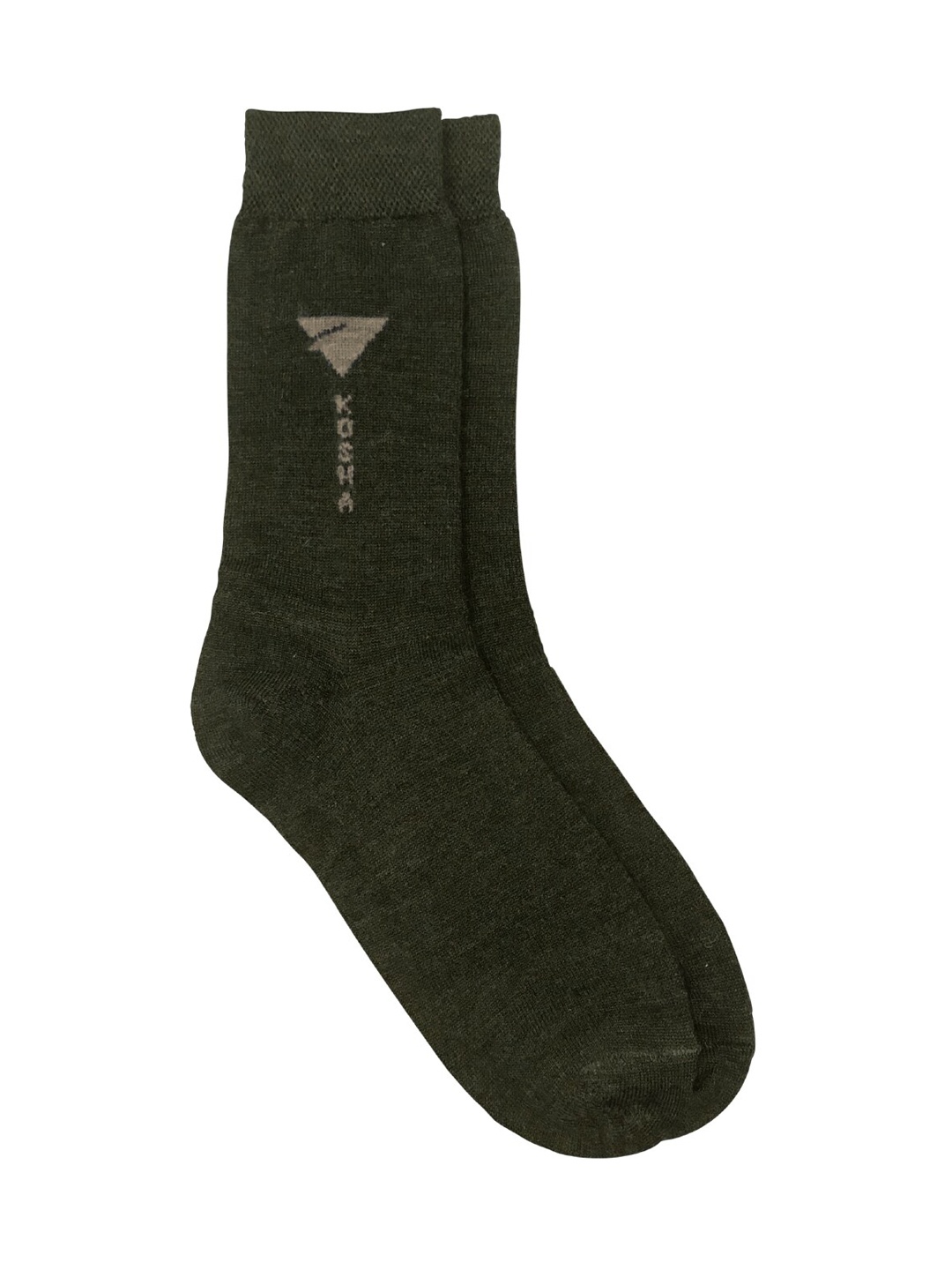 

Kosha Men Solid Regular Length Warm Merino Wool Socks, Olive