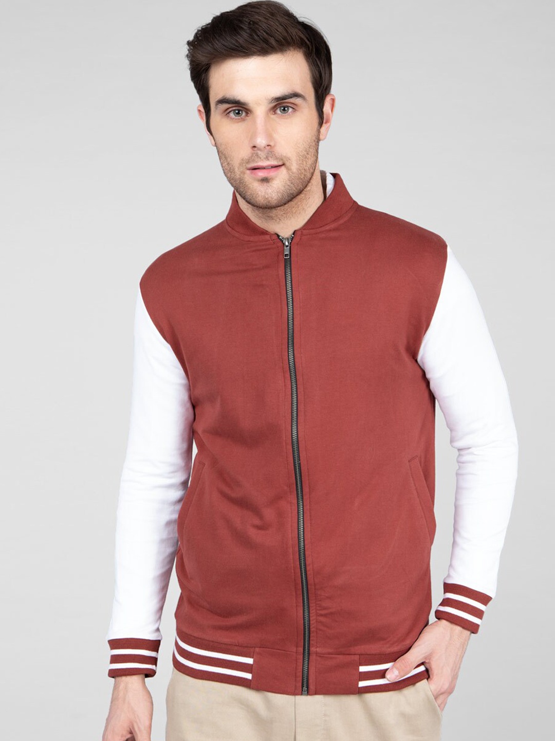 

Bewakoof Men Rust Solid Bomber