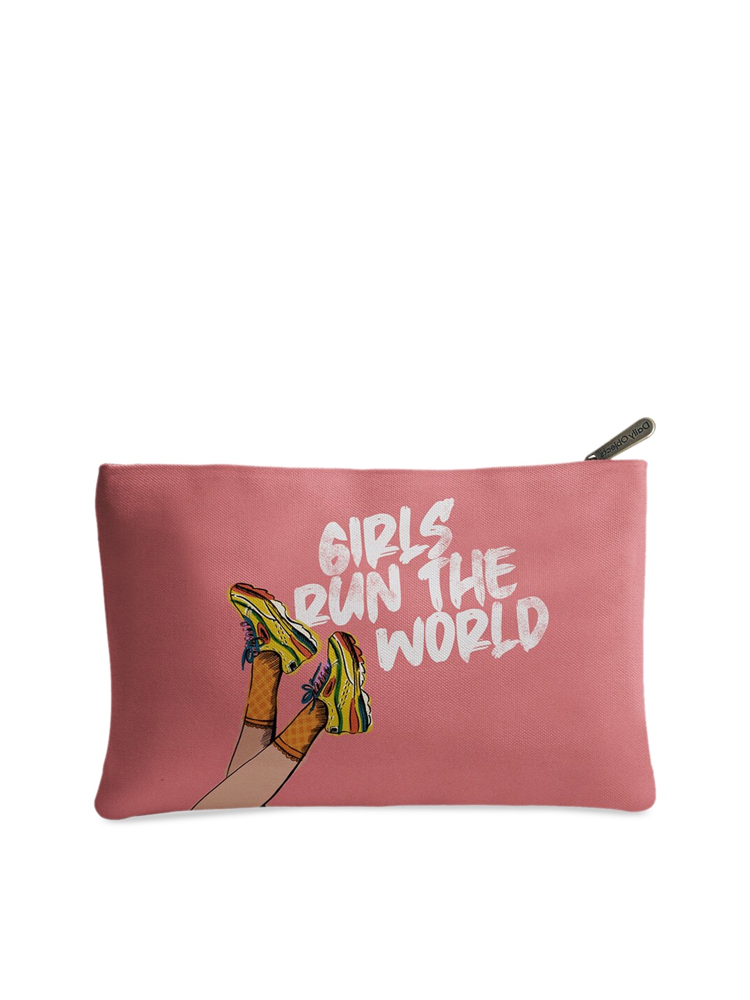 

DailyObjects Women Pink & White Printed Pouch