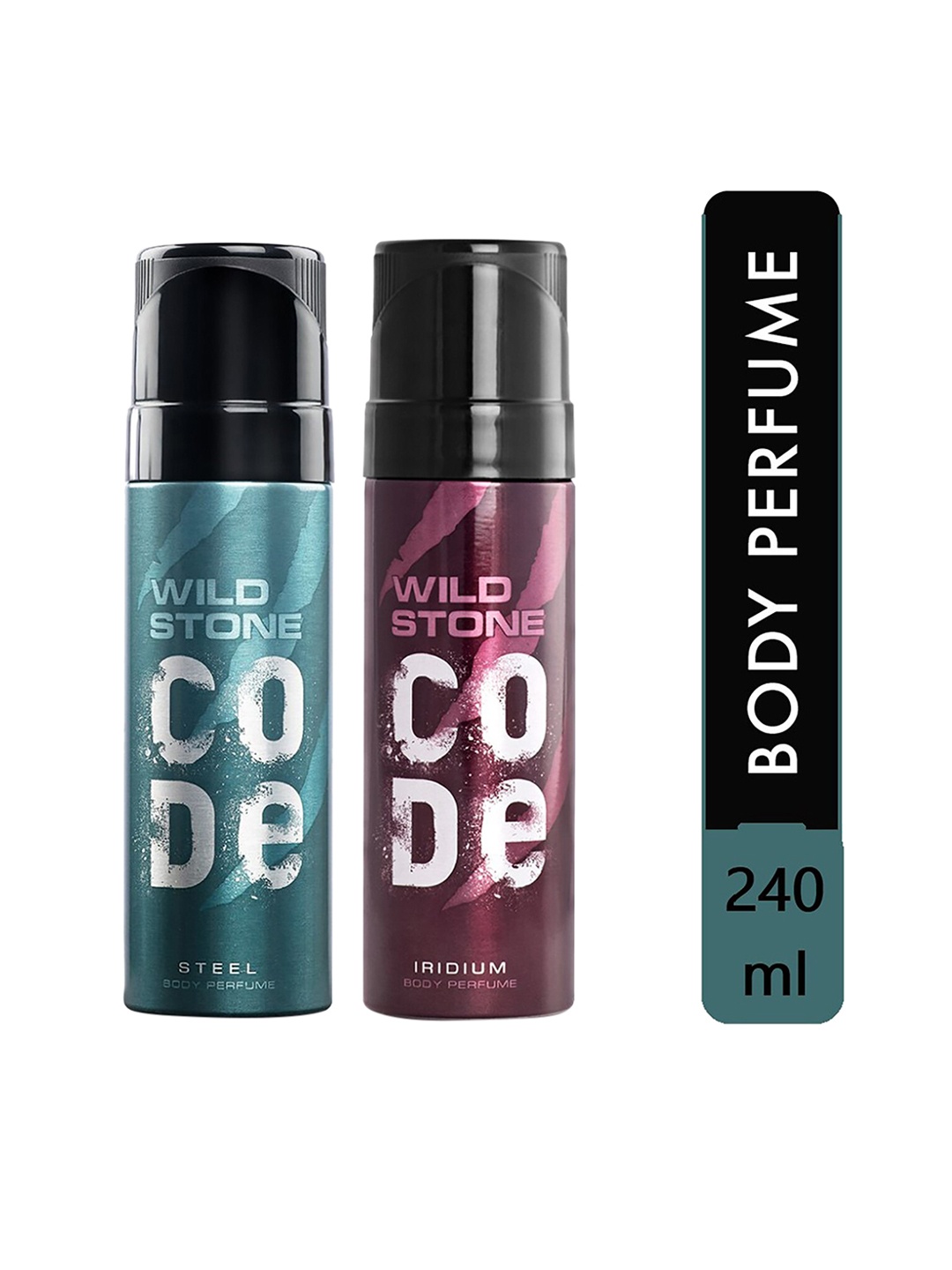 

Wild stone Men Set of 2 CODE Iridium and Steel Perfumes, Multi
