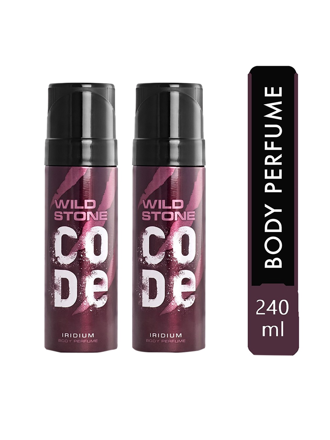 

Wild Stone Men Pack of 2 Code Iridium Body Perfume Sprays 240ml, Multi