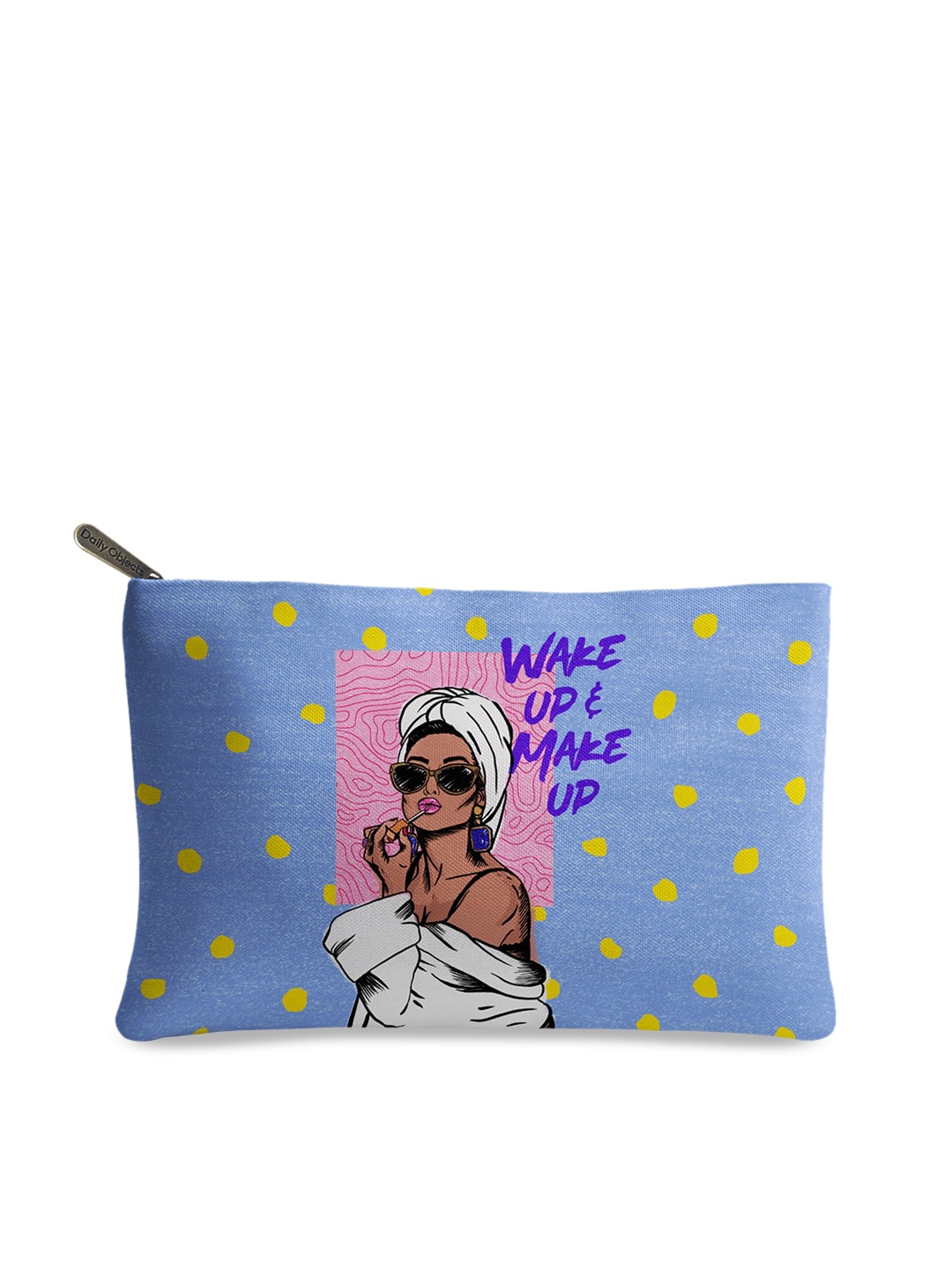 

DailyObjects Blue Printed Stash Pouch