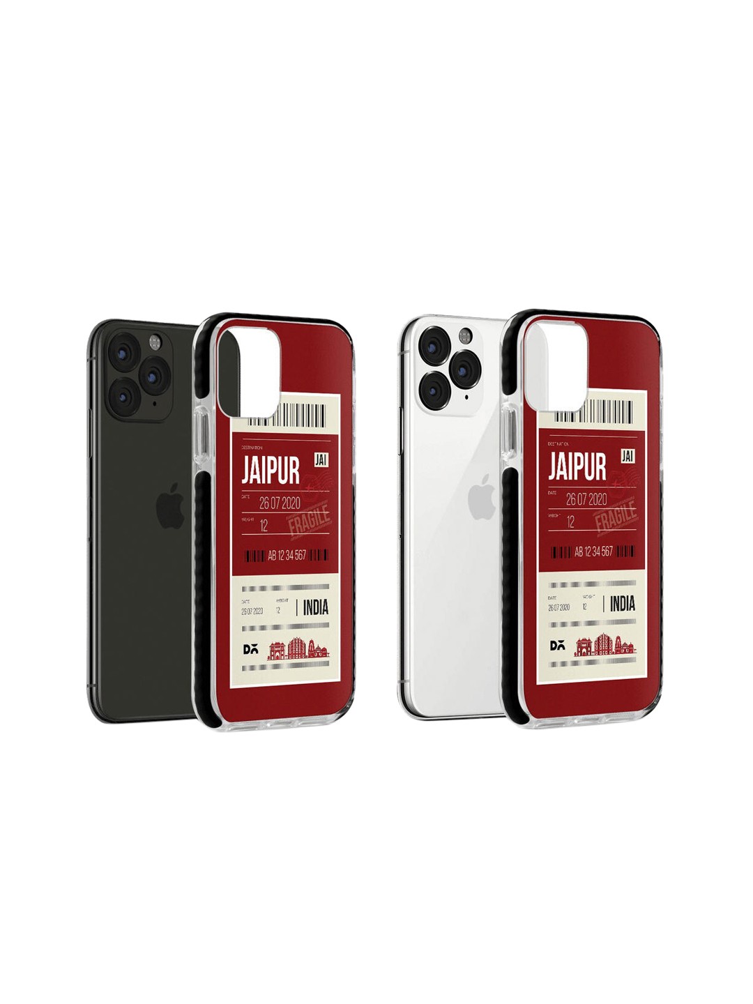 

DailyObjects Maroon & Beige Jaipur City Tag Stride iPhone 11 Pro Case Cover