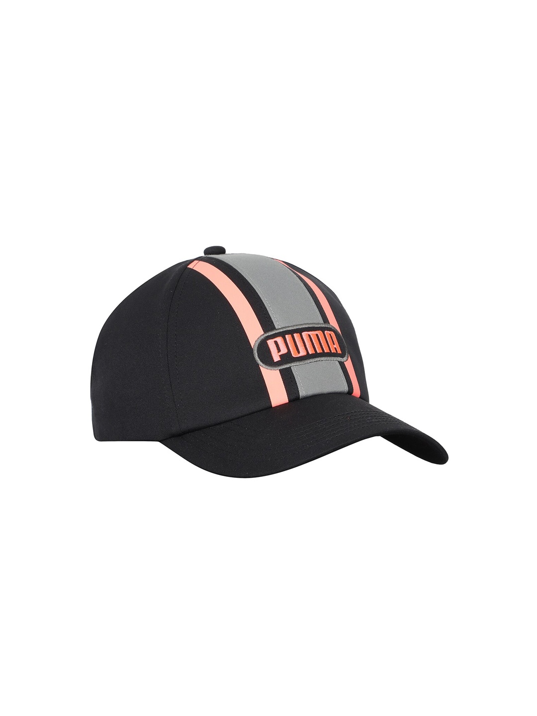 

Puma Unisex Black & Grey Printed Snapback Cap