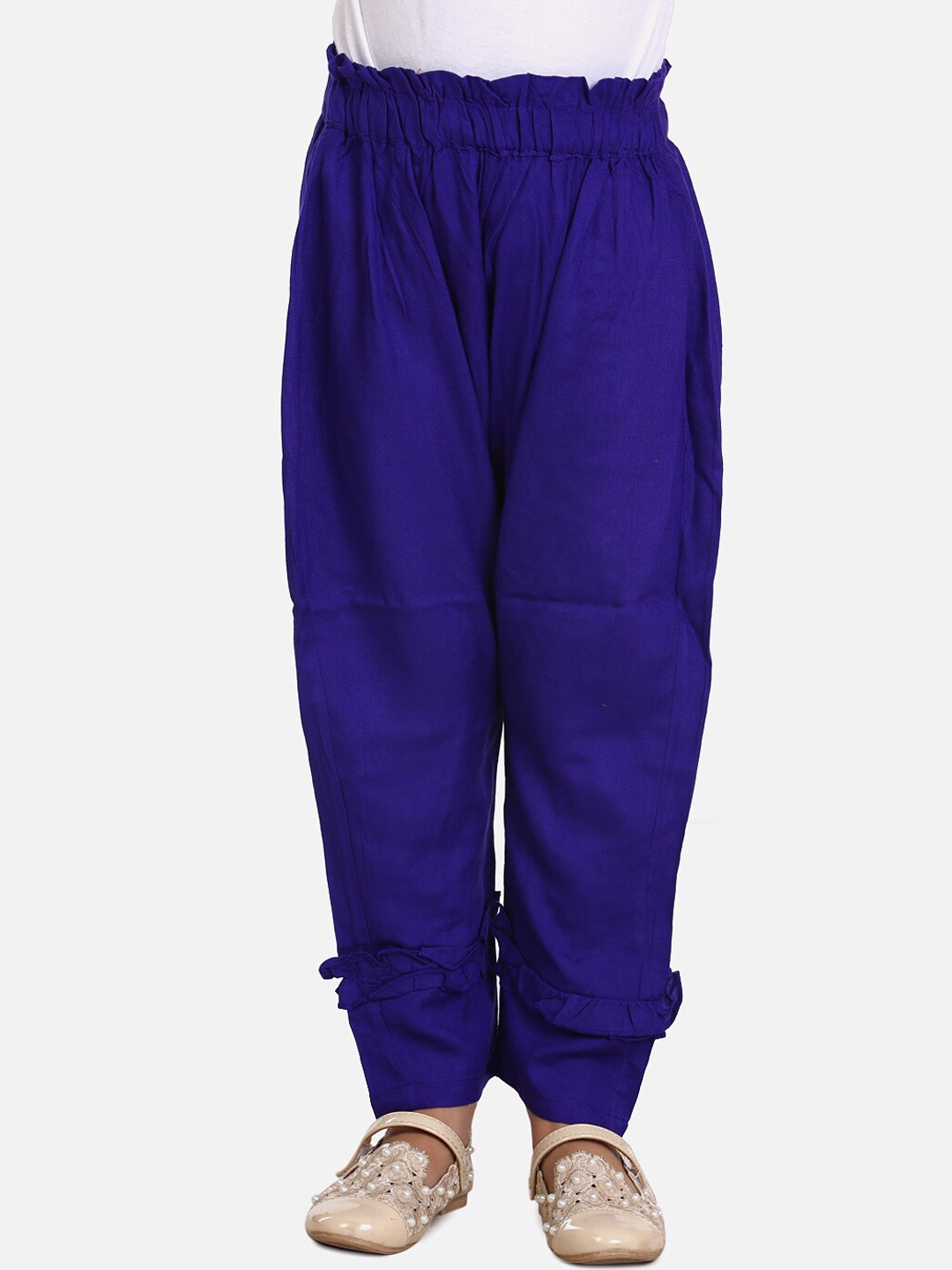 

Cutiekins Girls Purple Hem Design Straight Palazzos