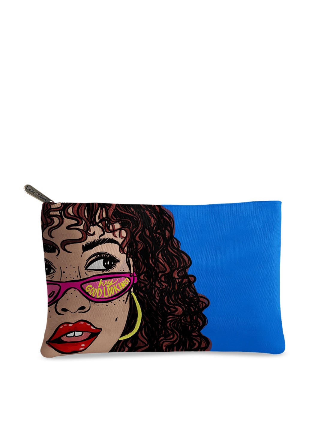 

DailyObjects Blue & Beige Printed Clutch