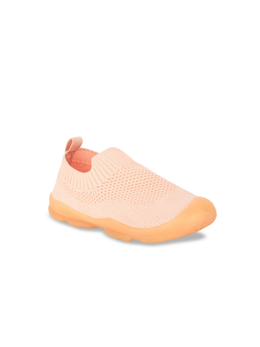 

Bubblegummers Girls Peach-Coloured Slip-On Sneakers