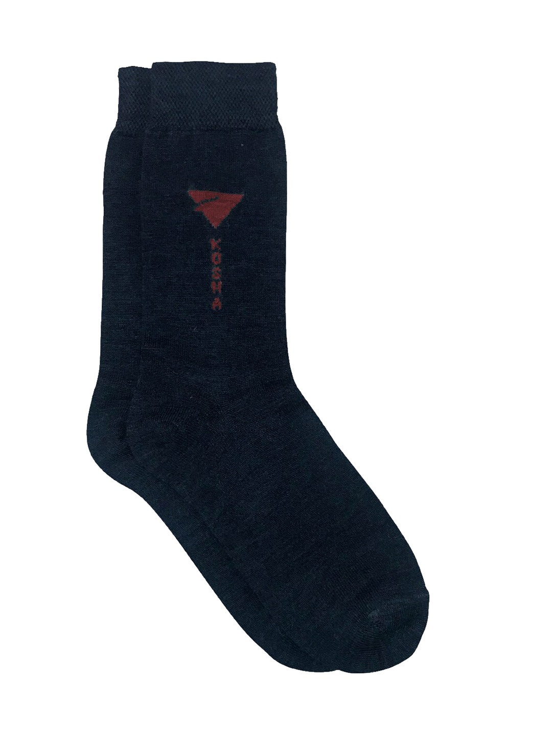

Kosha Men Pack of 2 Merino Wool Solid Above Ankle Socks, Navy blue