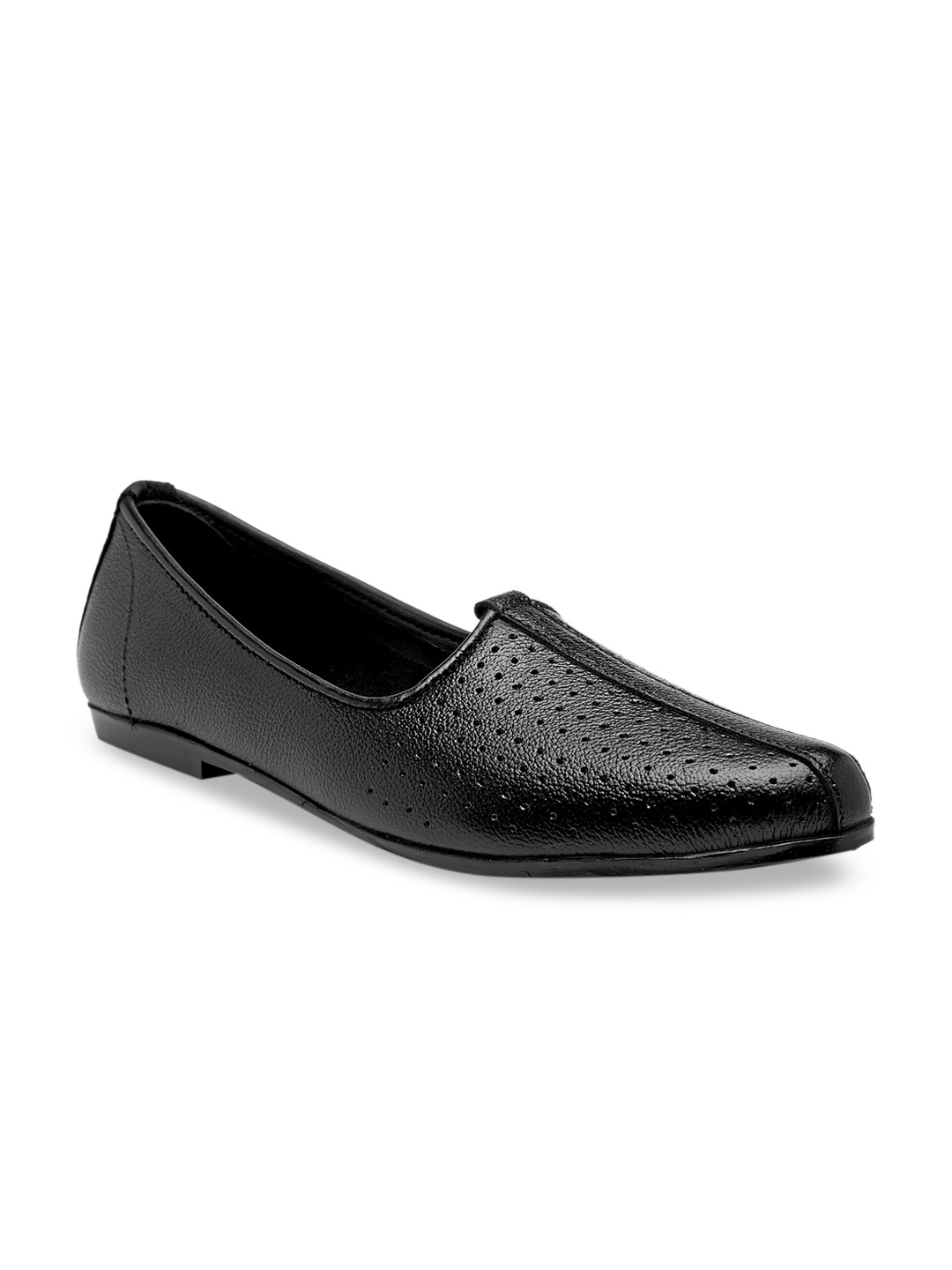 

Teakwood Leathers Men Black Mojaris