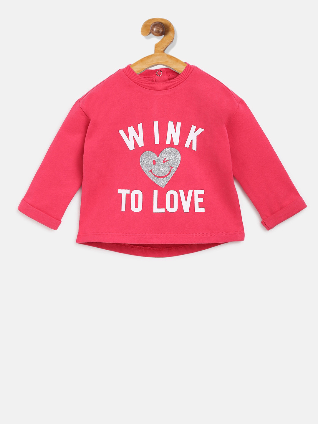 

Chicco Girls Fuchsia Pink Printed Cotton Sweatshirt