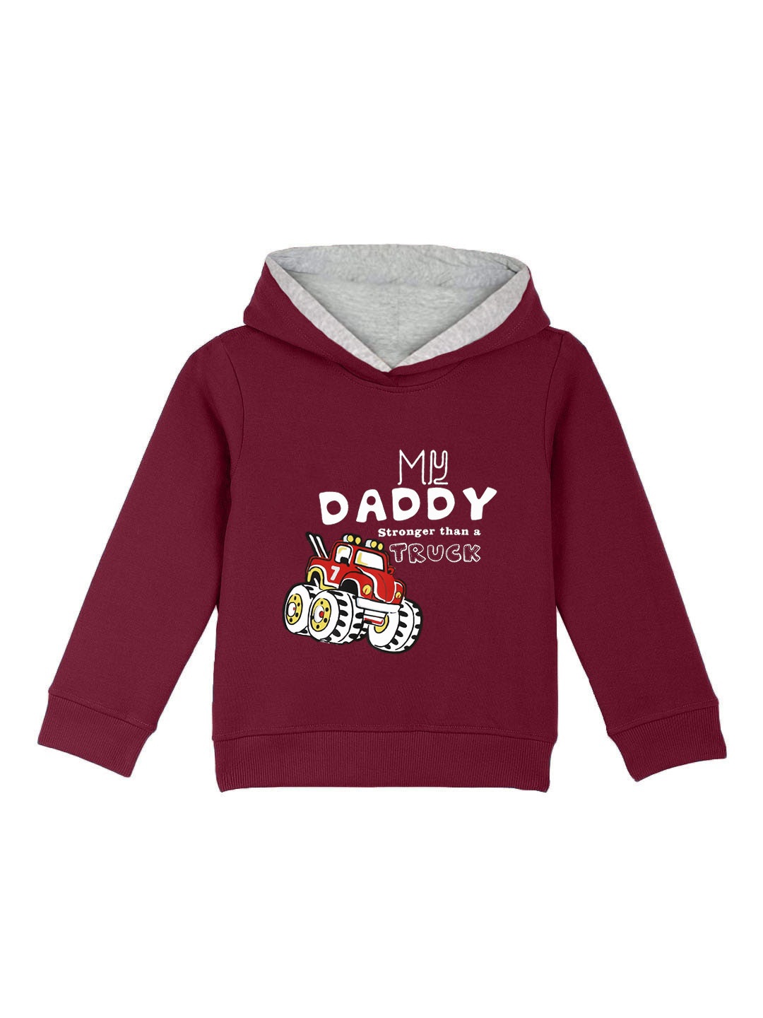 Naughty Ninos Girls Maroon Printed Sweatshirt