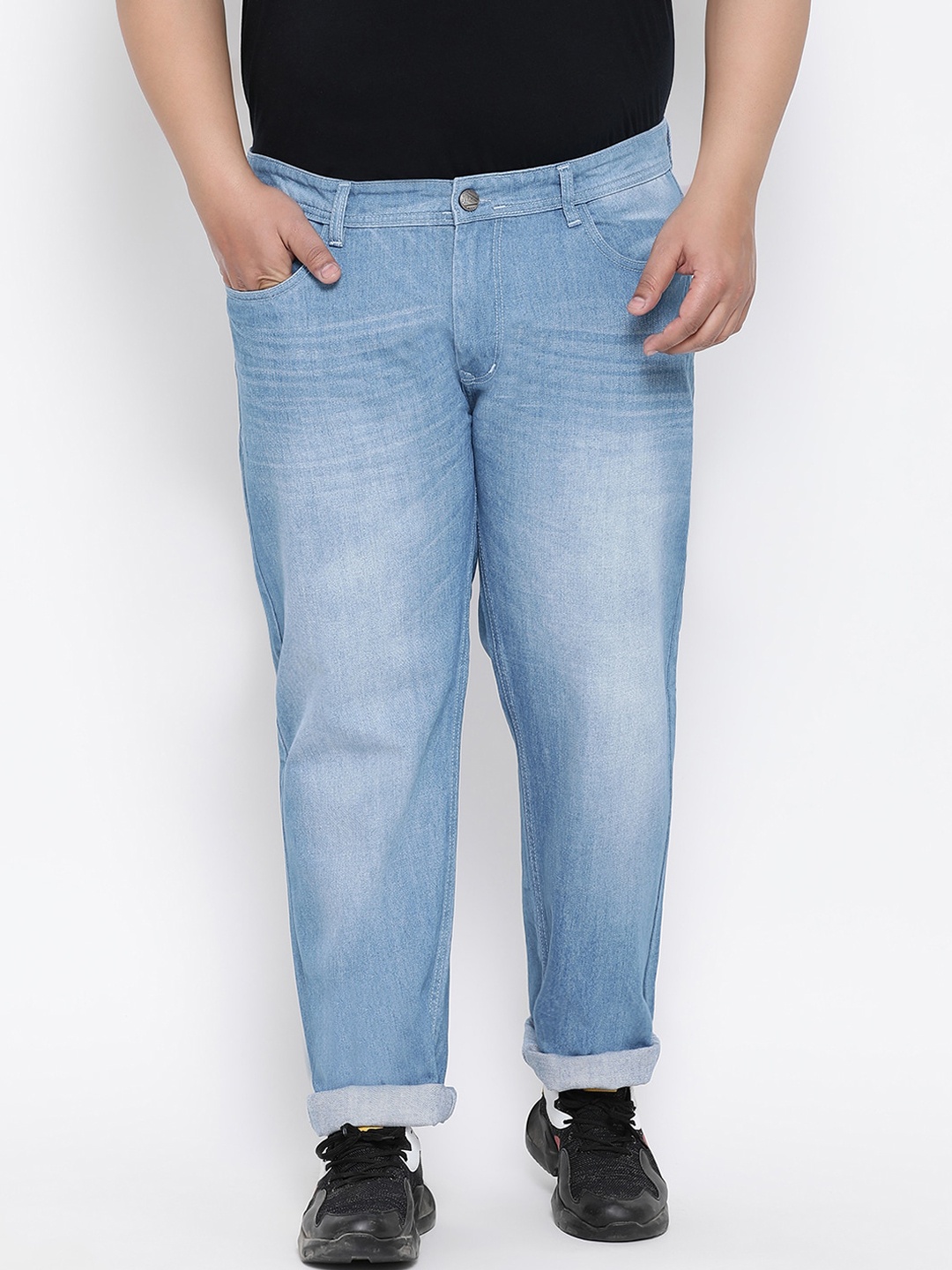 

FEVER Men Blue Straight Fit Mid-Rise Clean Look Jeans