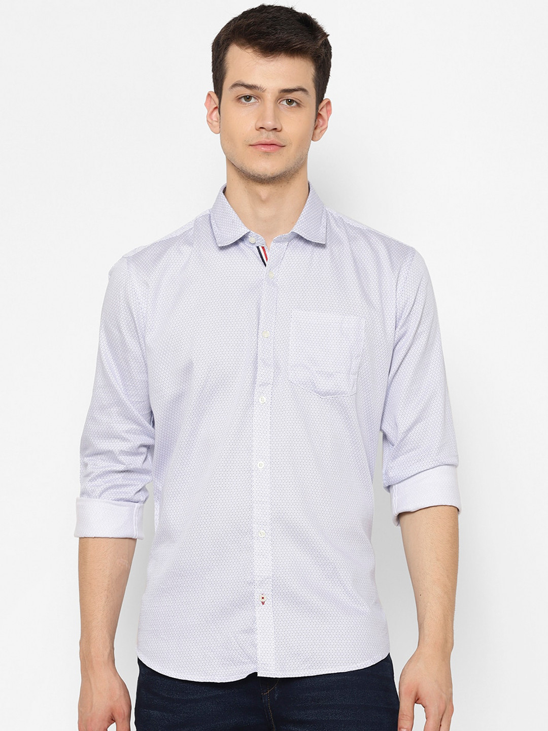 

cape canary Men Blue Regular Fit Printed Casual Shirt
