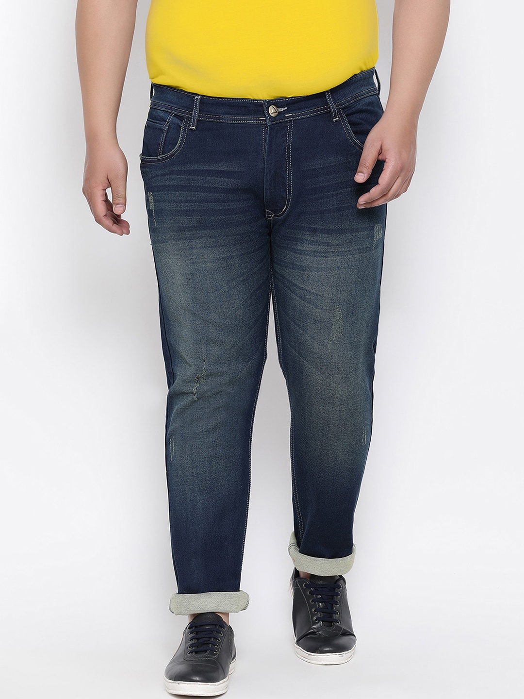 

FEVER Men Navy Blue Slim Fit Mid-Rise Clean Look Stretchable Jeans