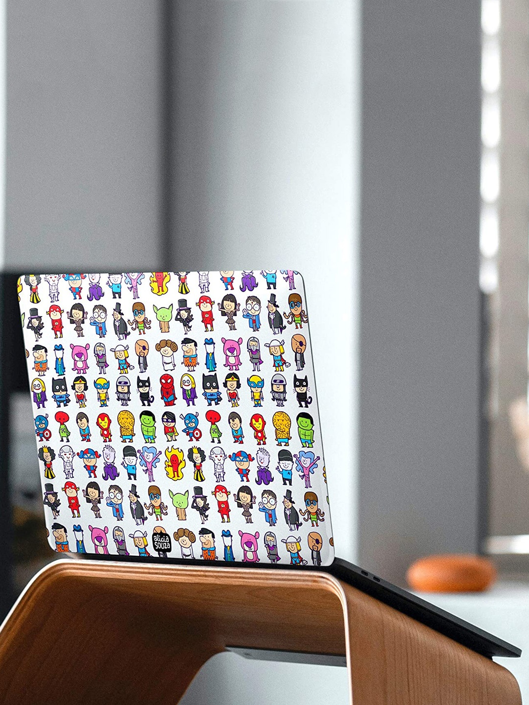 

Alicia Souza Multicoloured Superhero Laptop Skin, Multi