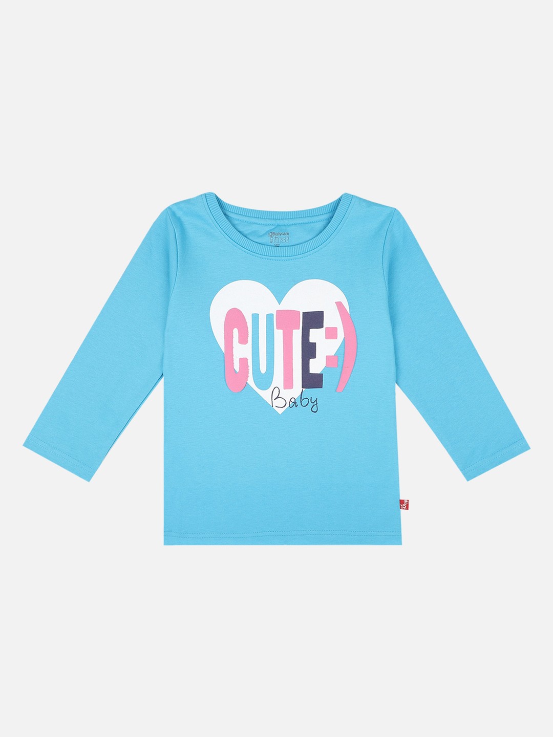 

Bodycare First Girls Blue Printed Round Neck T-shirt