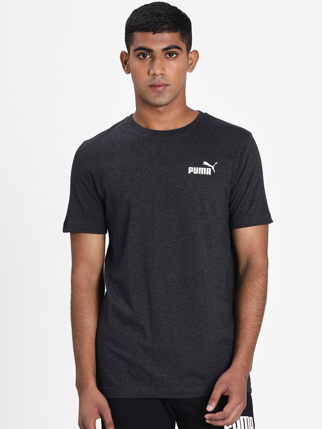 

Puma Men Grey Printed Graphic Tee