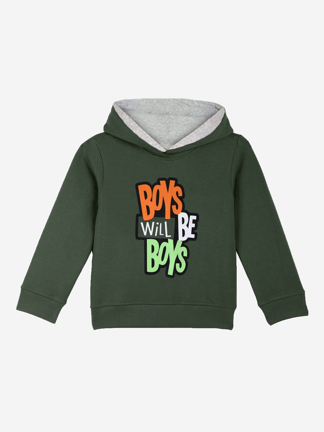 

Naughty Ninos Boys Green Printed Sweatshirt