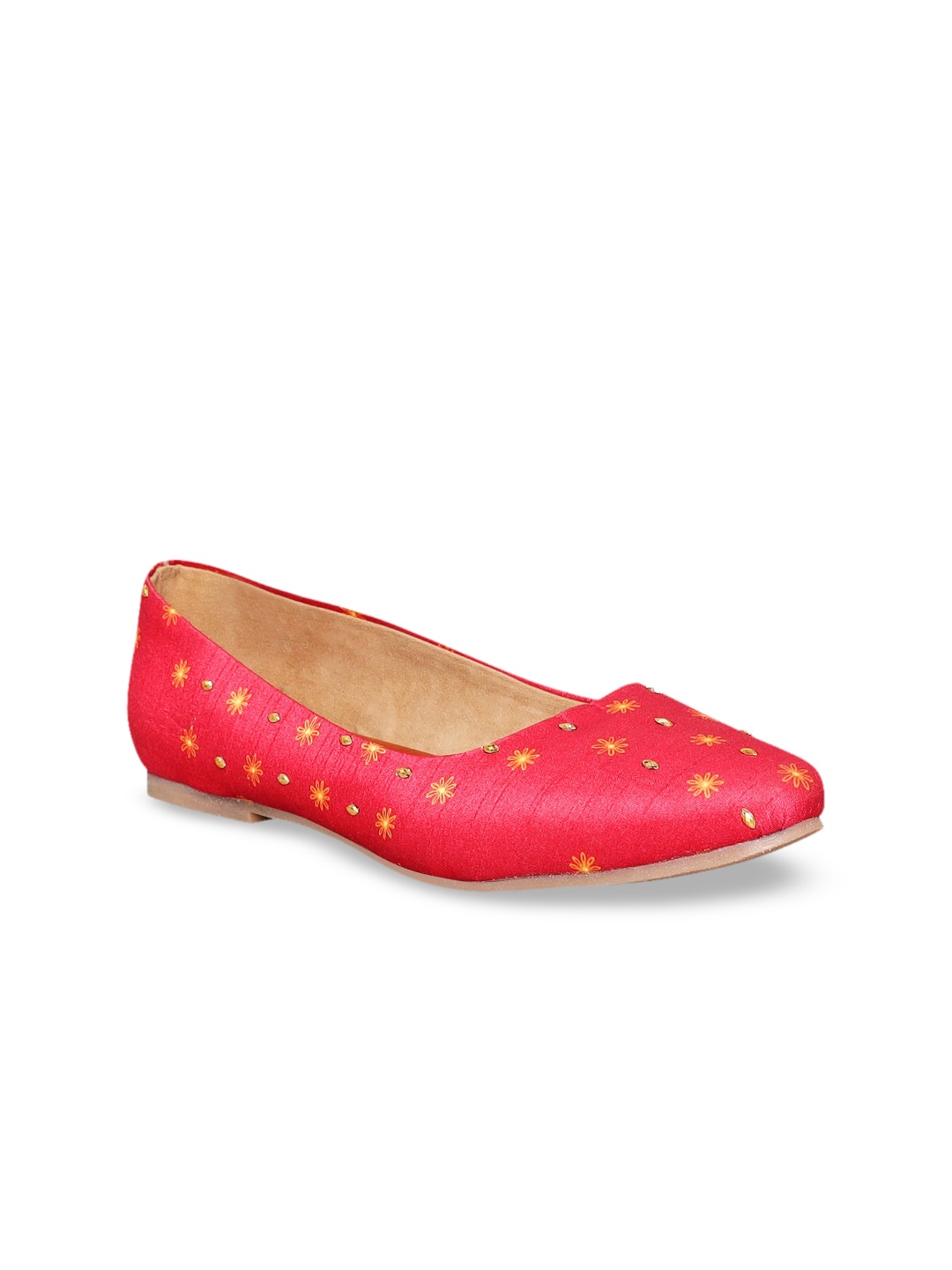 

Kanvas Women Red Embellished Ballerinas