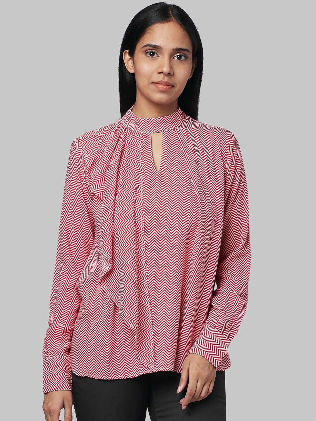 

Park Avenue Woman Women Red Printed Top