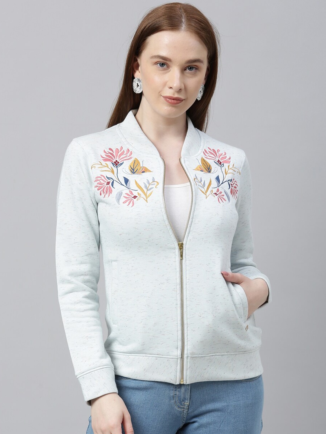 

Park Avenue Woman Women Blue Printed Sweatshirt