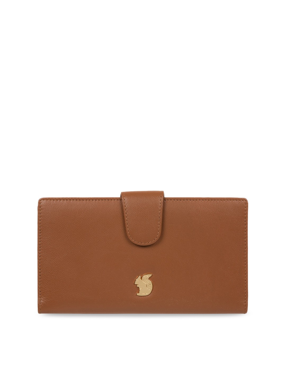 

PURE LUXURIES LONDON Women Tan Brown Solid Two Fold Wallet