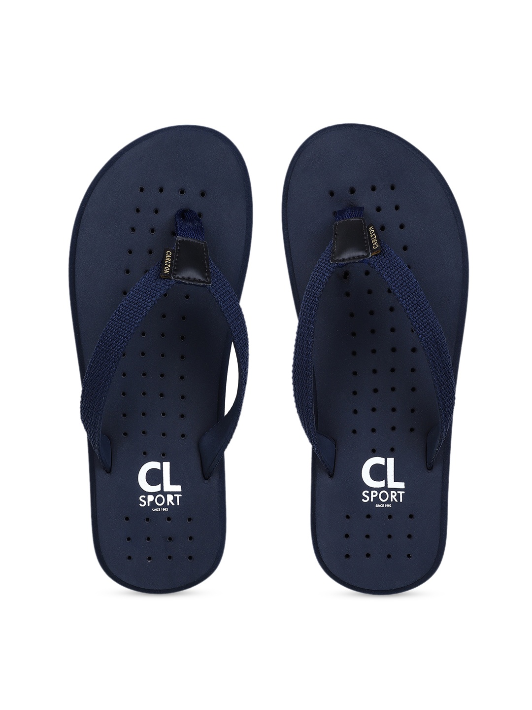 

Carlton London sports Men Navy Blue Solid Thong Flip-Flops