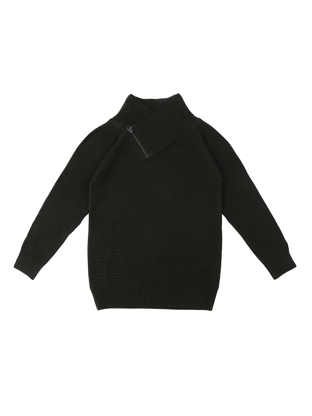 

Pantaloons Junior Boys Olive Green Solid Pullover