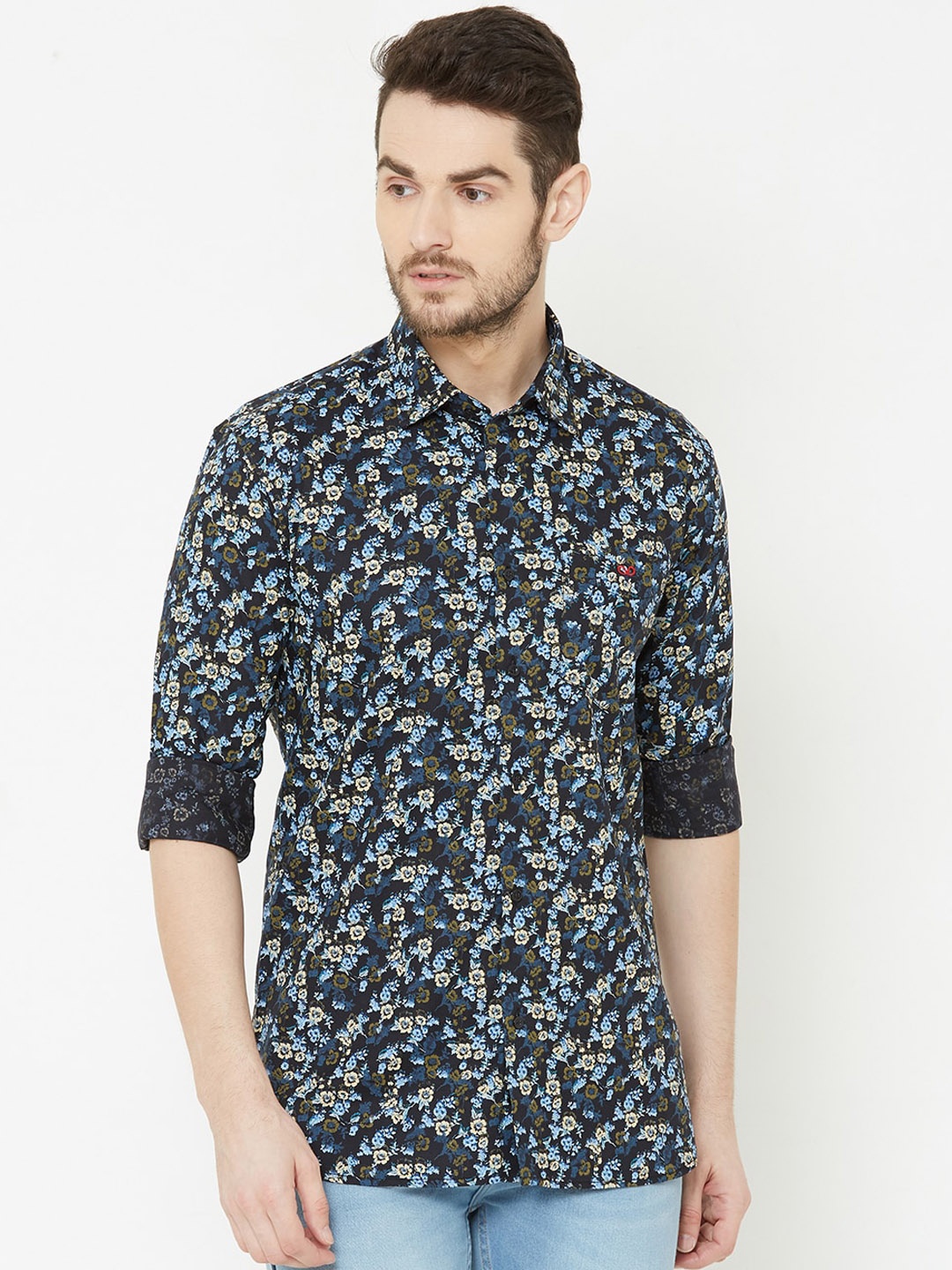 

Donzell Men Multicoloured Comfort Regular Fit Printed Casual Shirt, Multi