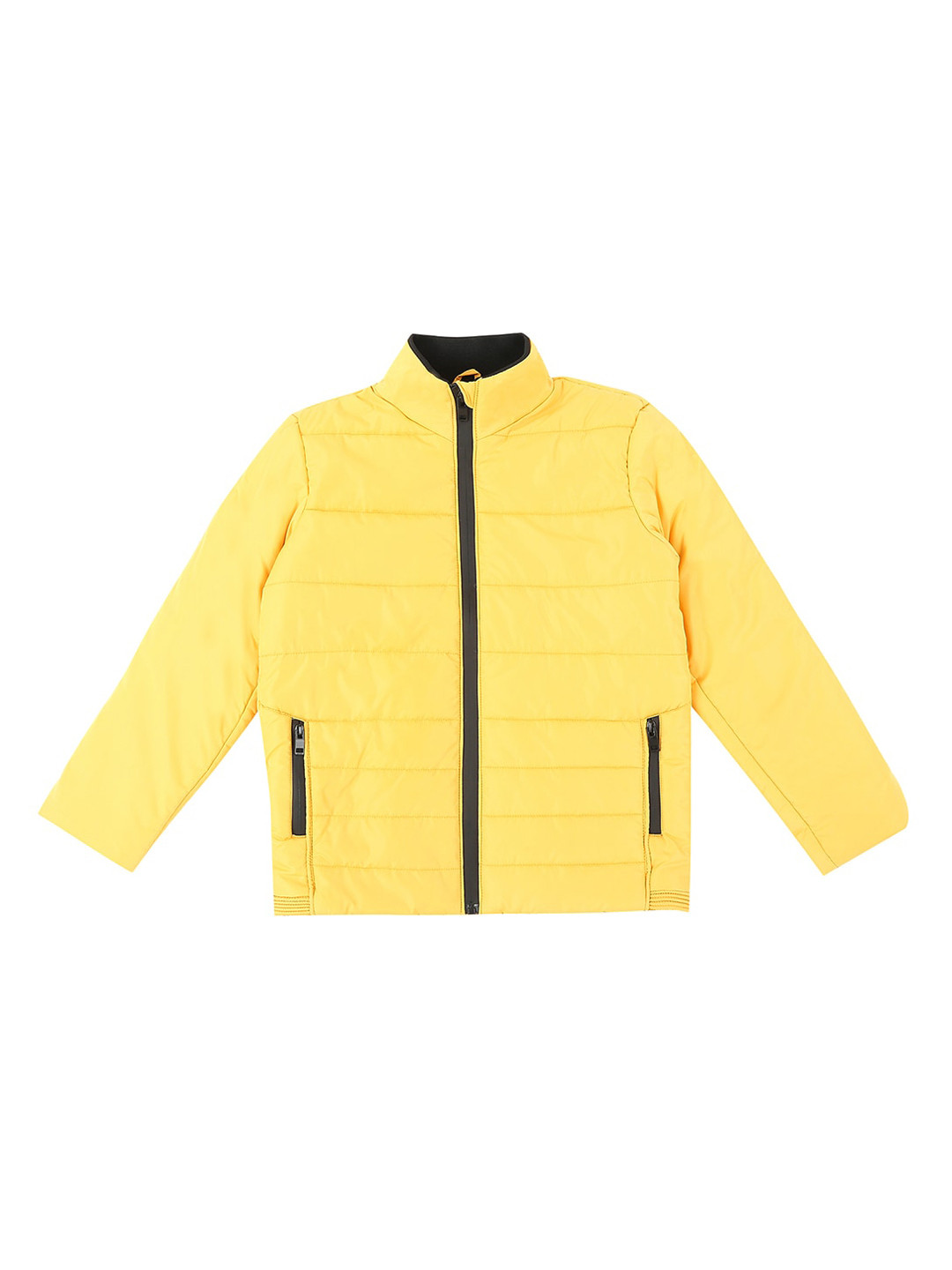 

Pantaloons Junior Boys Yellow Solid Padded Jacket