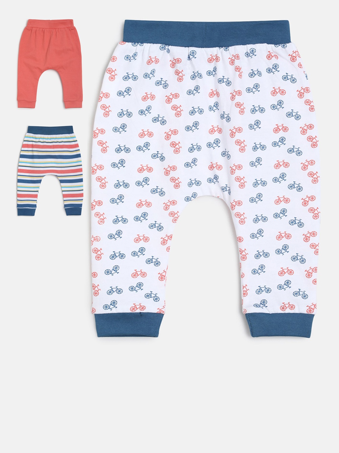 

MINI KLUB Infant Girls Pack Of 3 Multicoloured Joggers, White