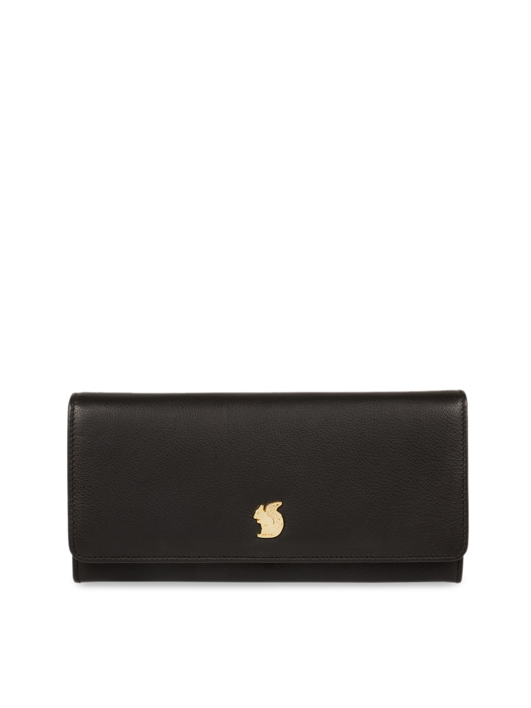 

PURE LUXURIES LONDON Women Black Solid Genuine Leather Weisz Clutch