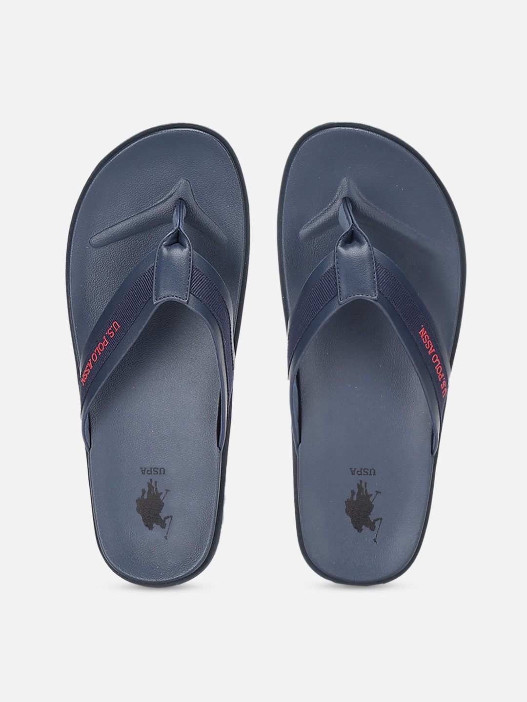 

U.S. Polo Assn. Men Navy Blue Solid Thong Flip-Flops