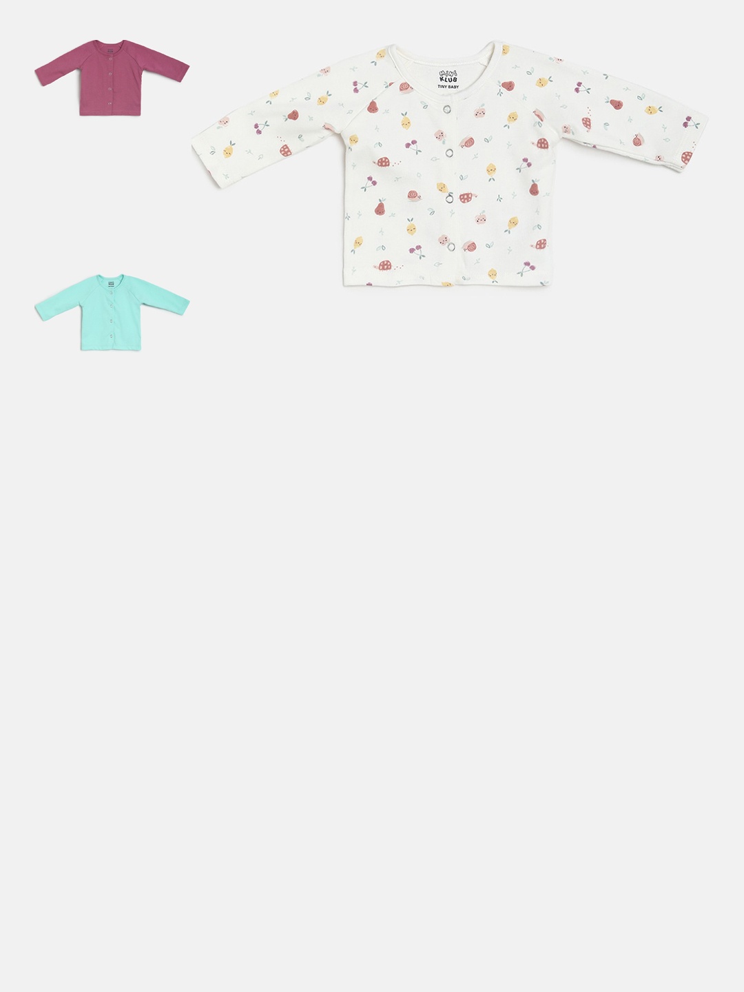 MINI KLUB Unisex Kids Green Solid Round Neck T-shirt