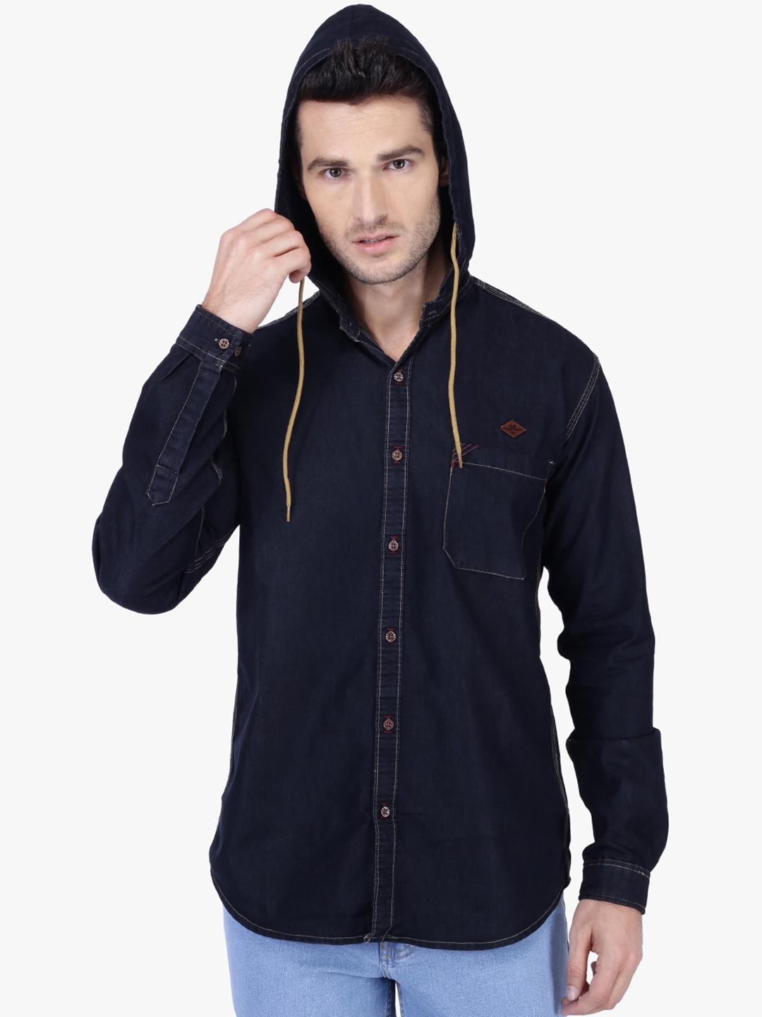 

Kuons Avenue Men Blue Slim Fit Solid Casual Shirt