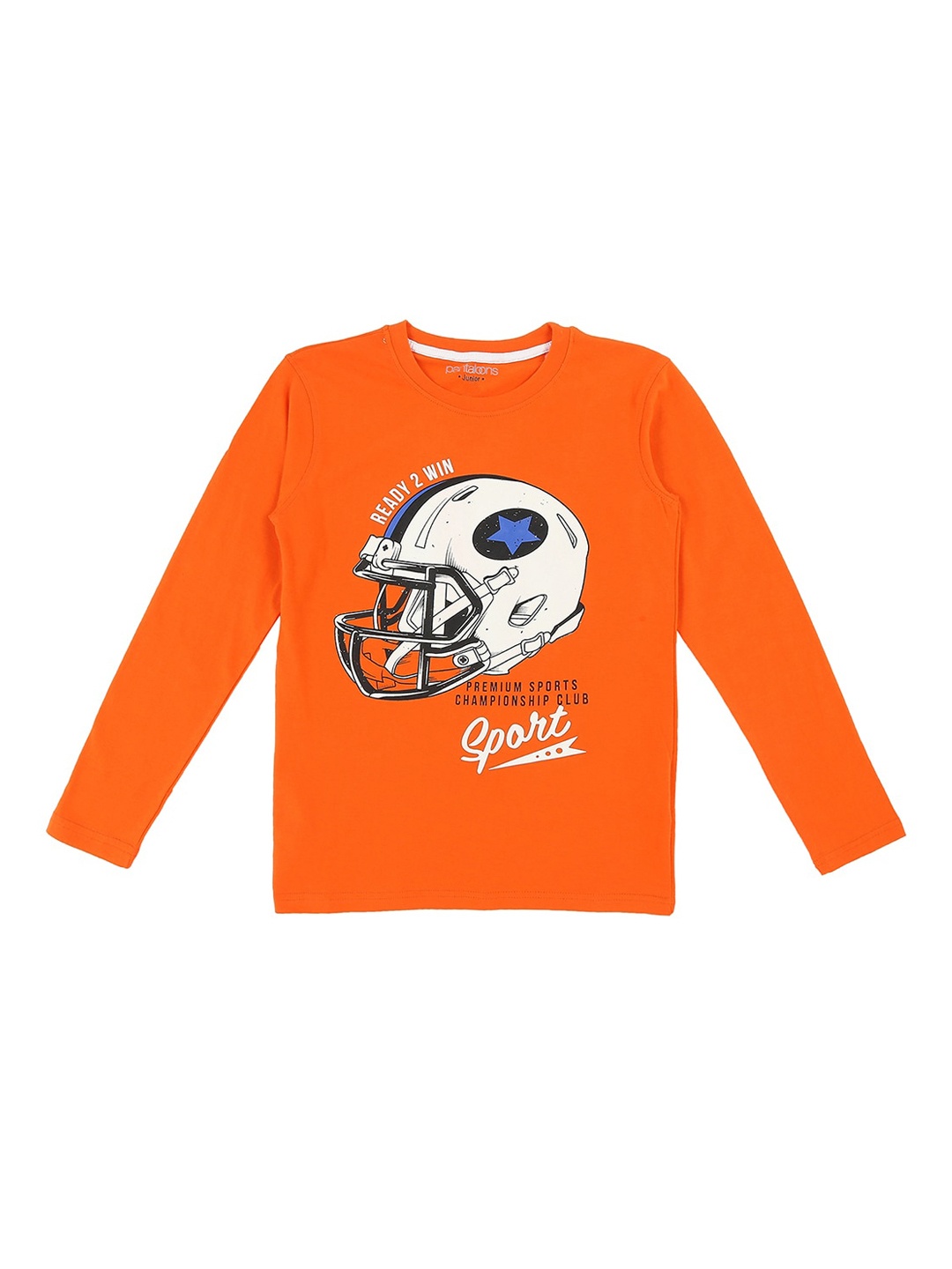 

Pantaloons Junior Boys Orange Printed Graphic T-shirt