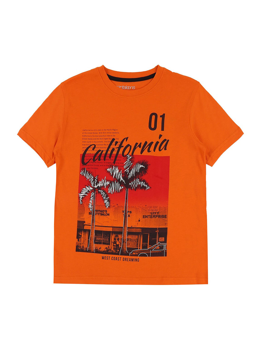 

Pantaloons Junior Boys Red Printed Graphic T-shirt