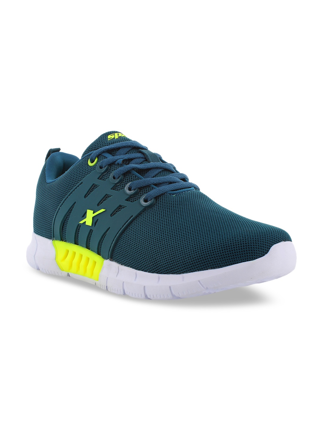 

Sparx Men Turkey Blue & Neon Green Running Sports Shoes