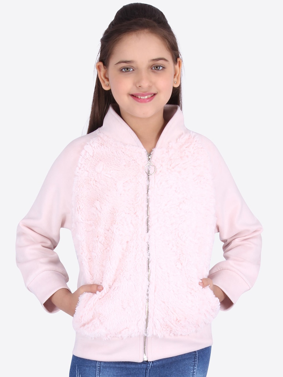 

CUTECUMBER Girls Pink Printed Sweatshirt