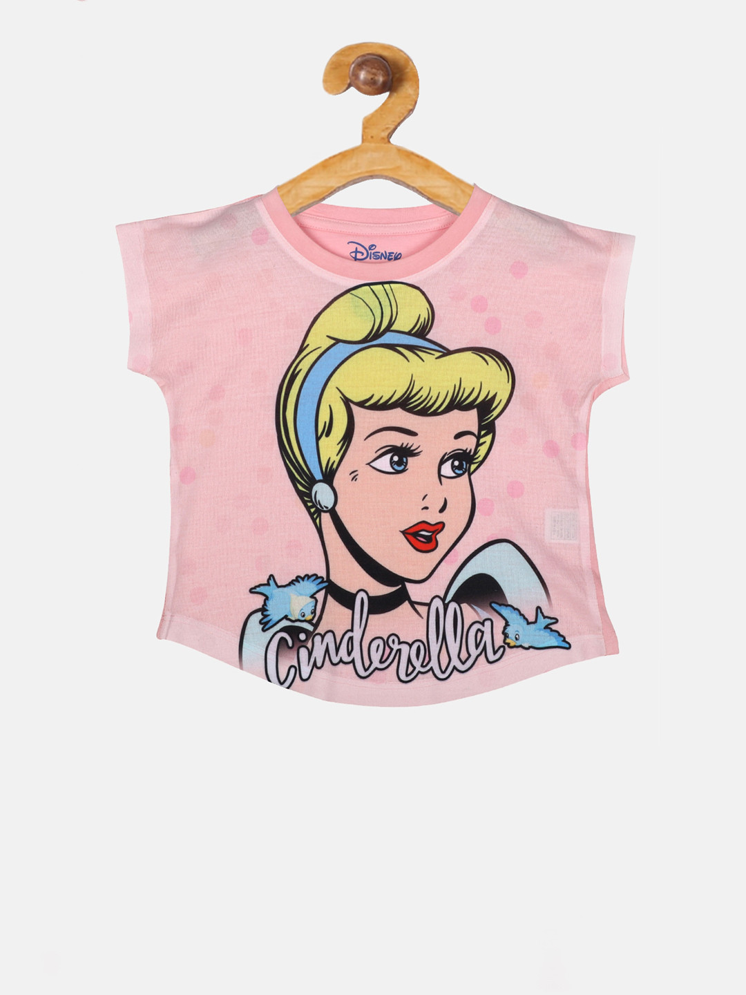 

YK Disney Girls Pink Printed Top