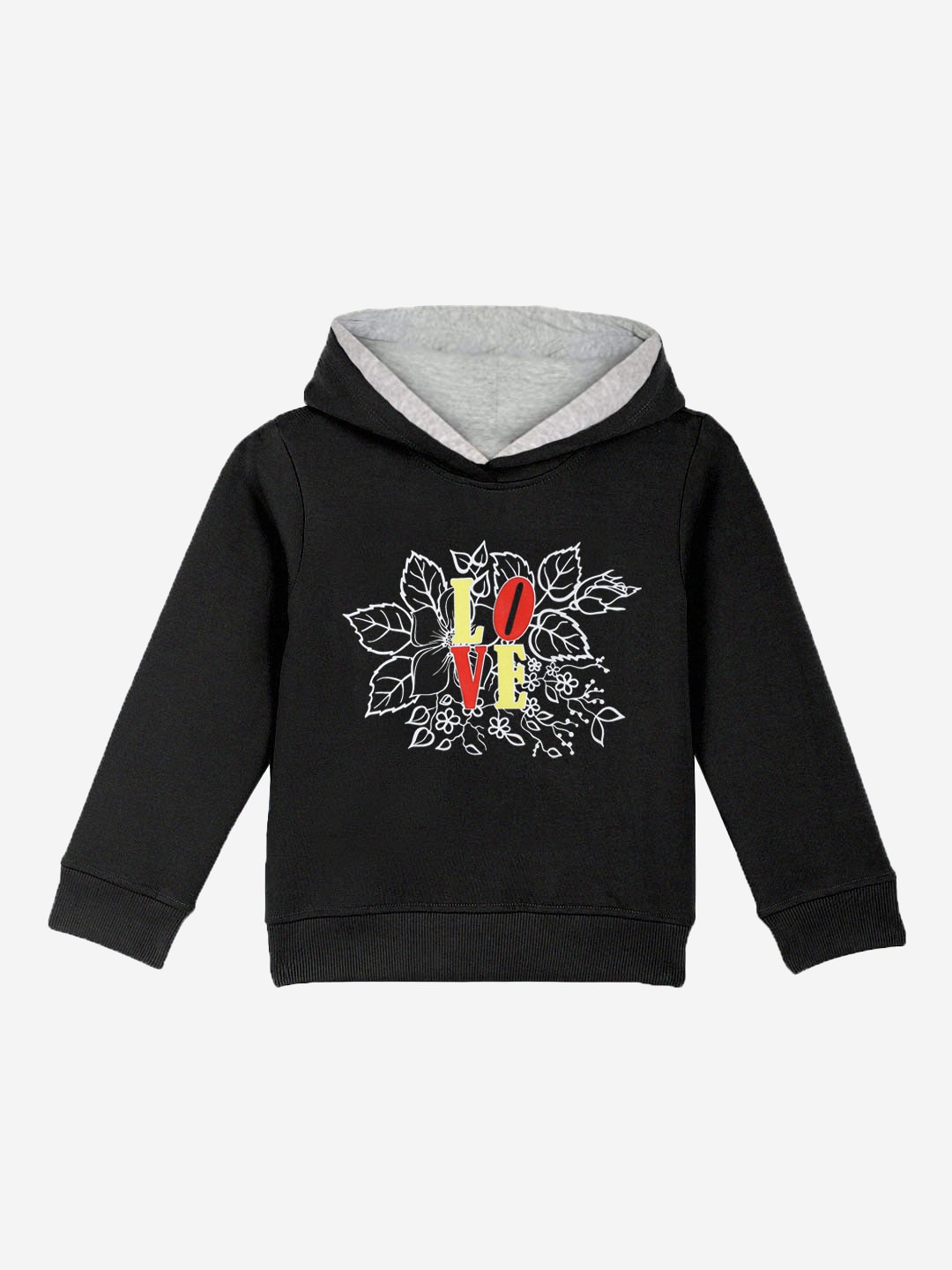 

Naughty Ninos Boys Black Printed Hooded Sweatshirt