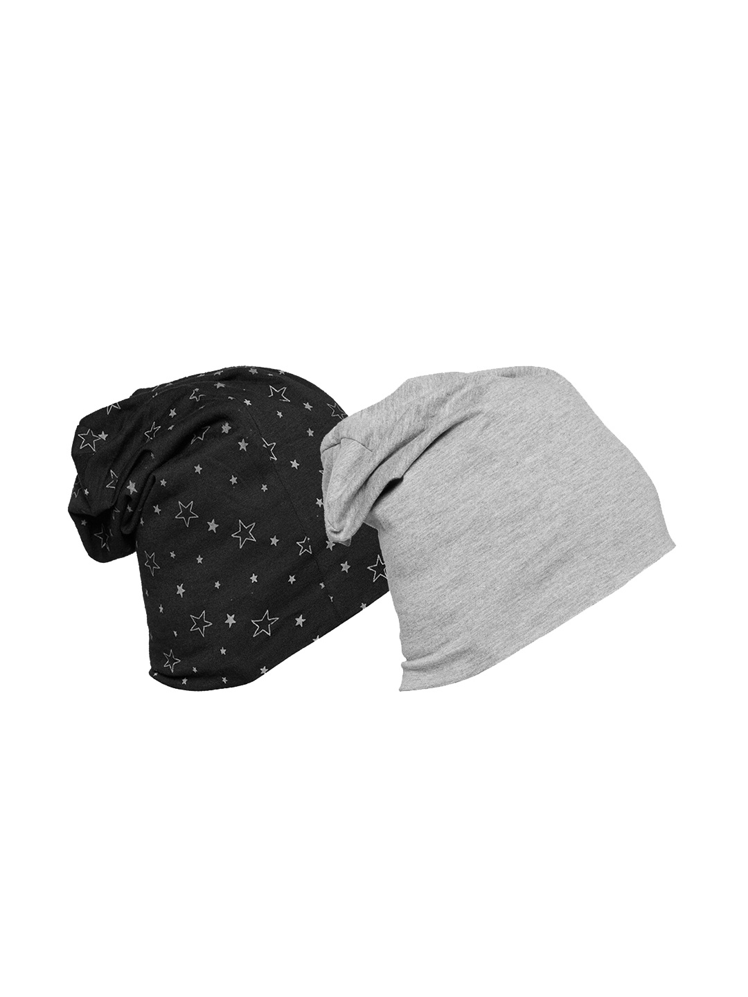 

MACK JONNEY Unisex Pack Of 2 Beanie, Grey melange