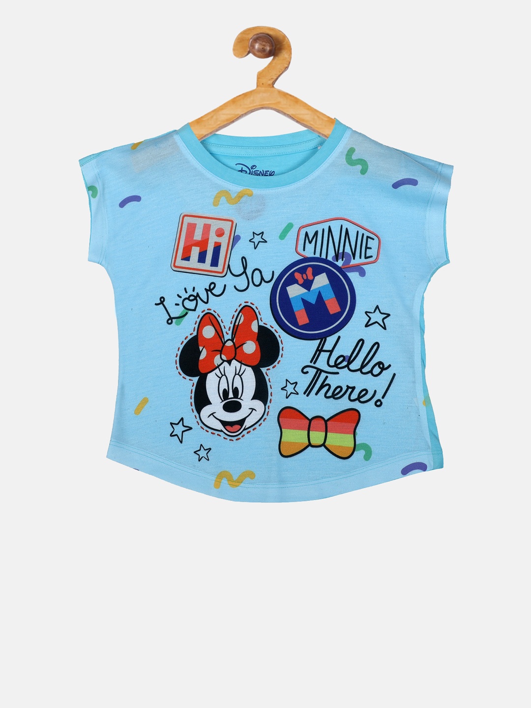 

YK Disney Girls Blue Printed Top