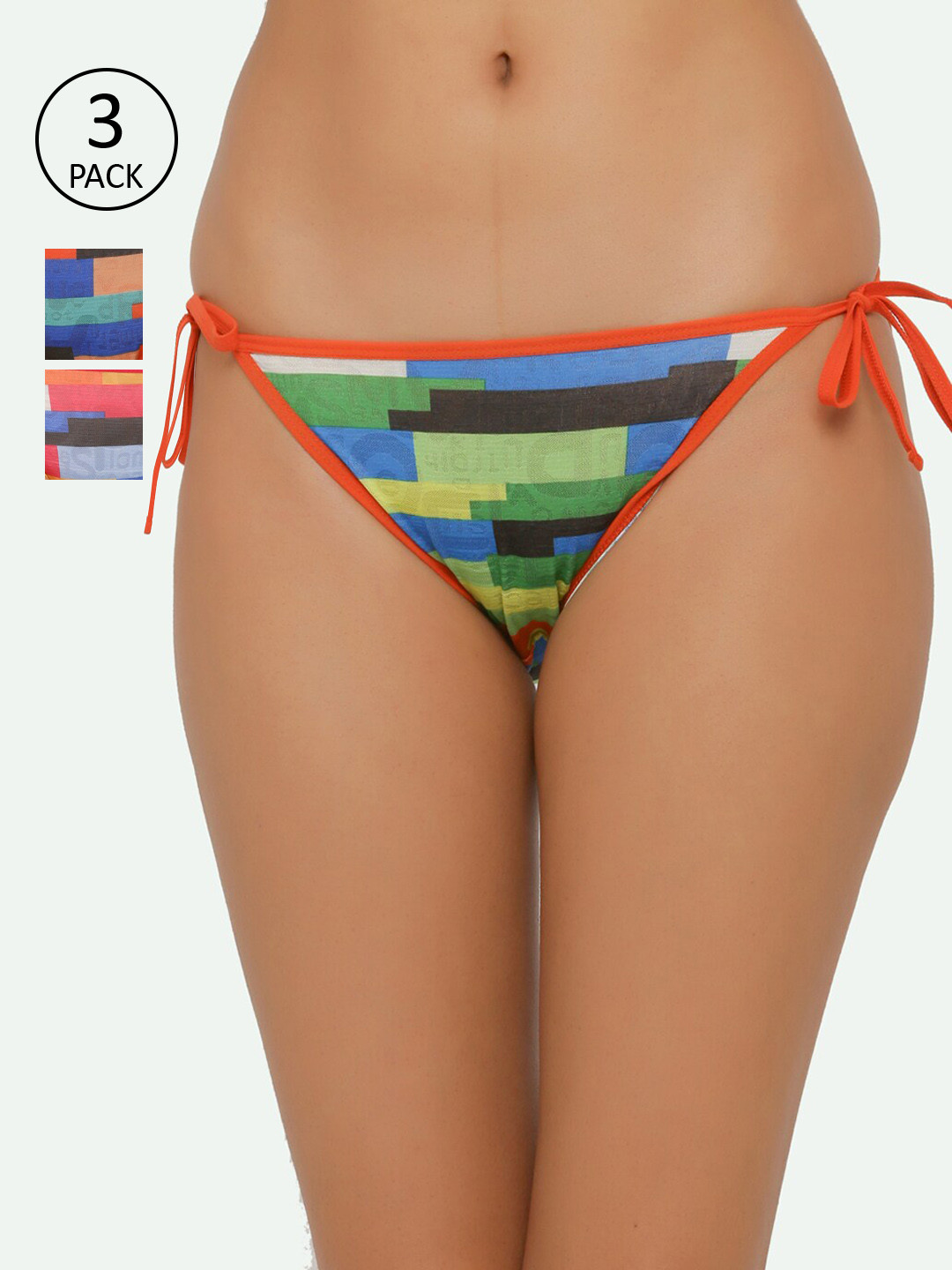 

Chipbeys Women Pack Of 3 Assorted Bikini Briefs NZ18C269