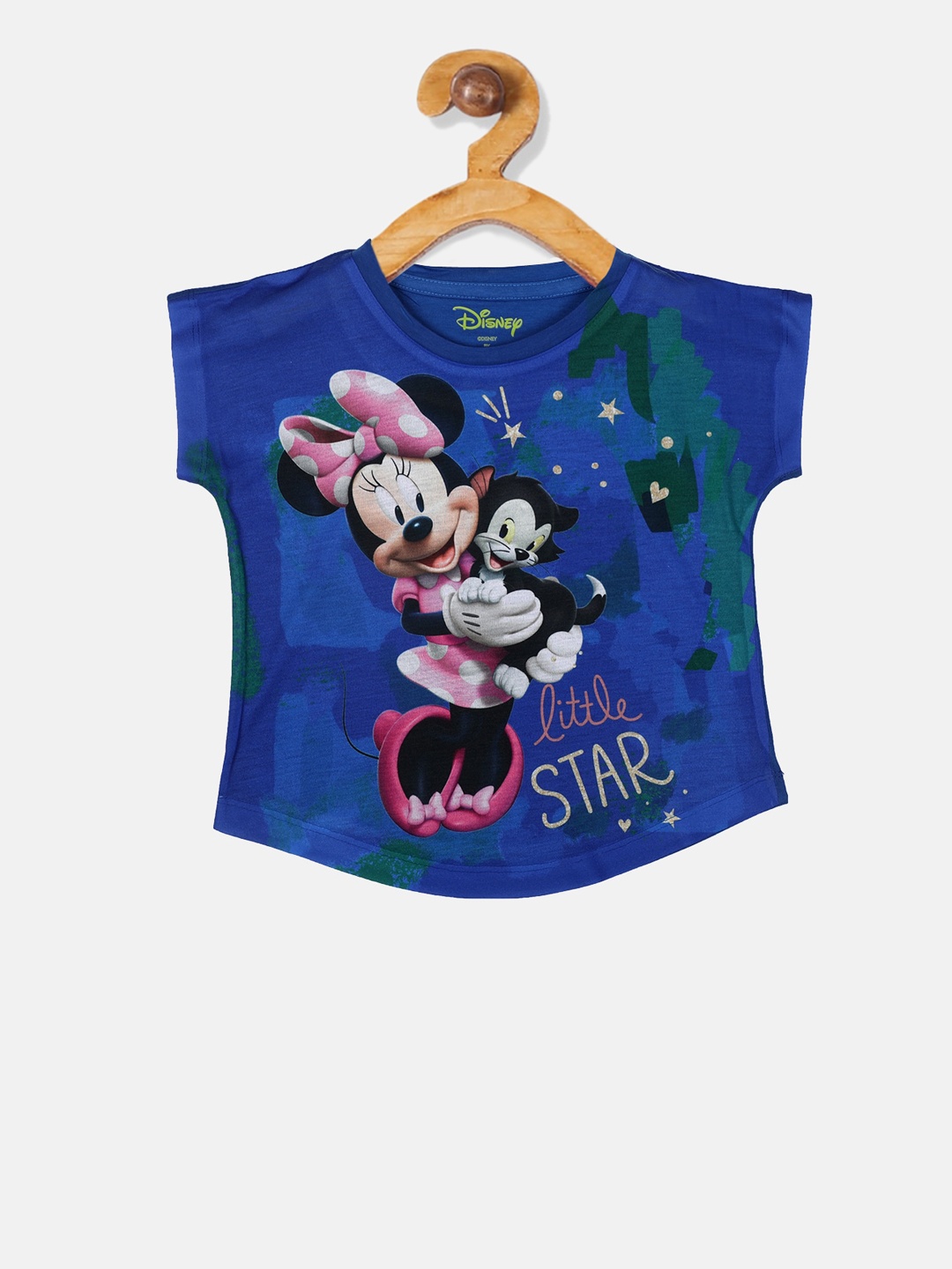 

YK Disney Girls Blue Printed Top