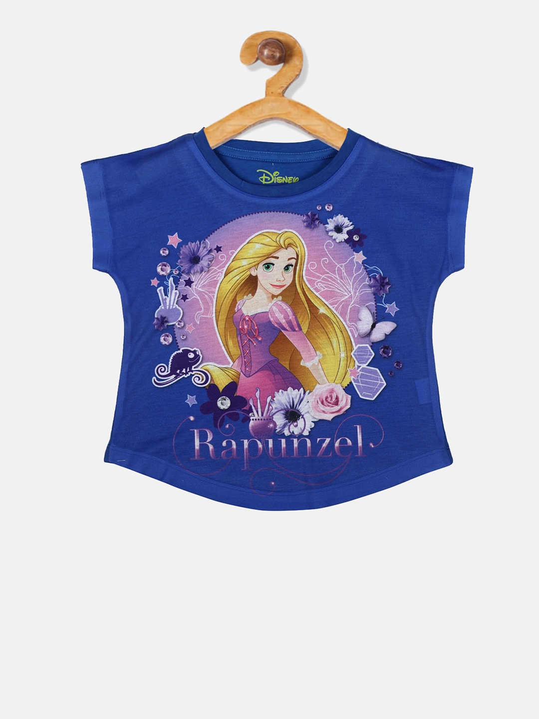 

YK Disney Girls Blue Printed Top