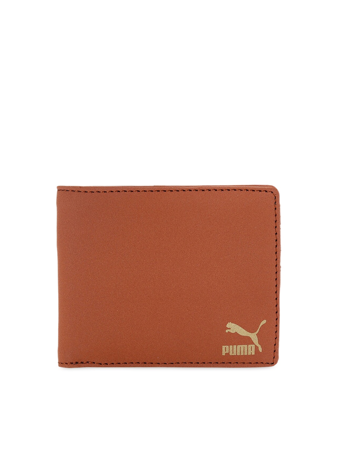 

Puma Unisex Camel Brown Solid Two Fold Wallet