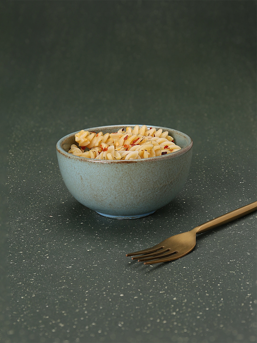 

ellementry Blue & Brown Rustic Ceramic Bowl