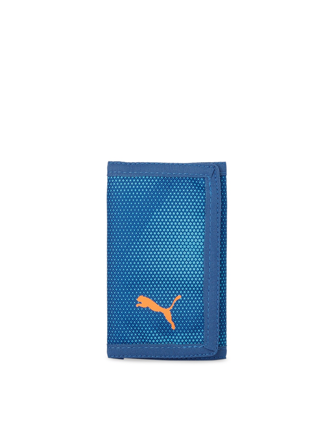 

Puma Unisex Blue Printed Three Fold Wallet